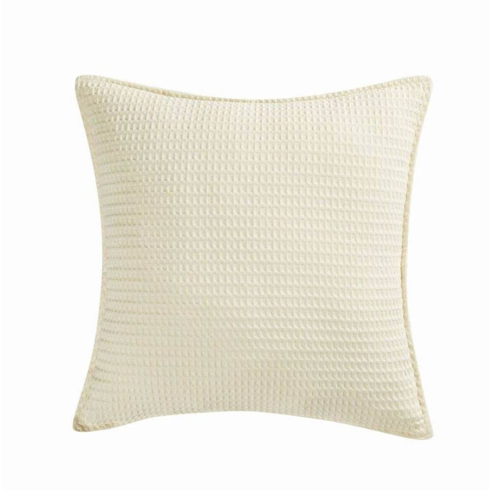 Cannon 20"x20" Heritage Cotton Waffle Decorative Pillow Ivory